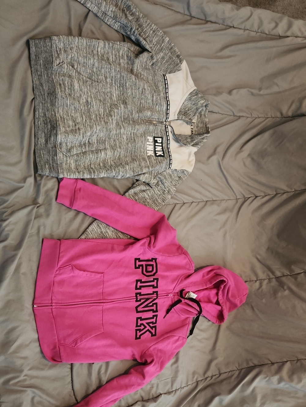 TWO Victoria's Secret PINK sweatshirts Bundle